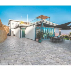 Terrassenplatte No 1 Bagattini Ellenica anthrazit-braun meliert 48 x 48 x 3,2 cm