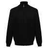 Terrax Workwear Strickjacke Herren schwarz melange M