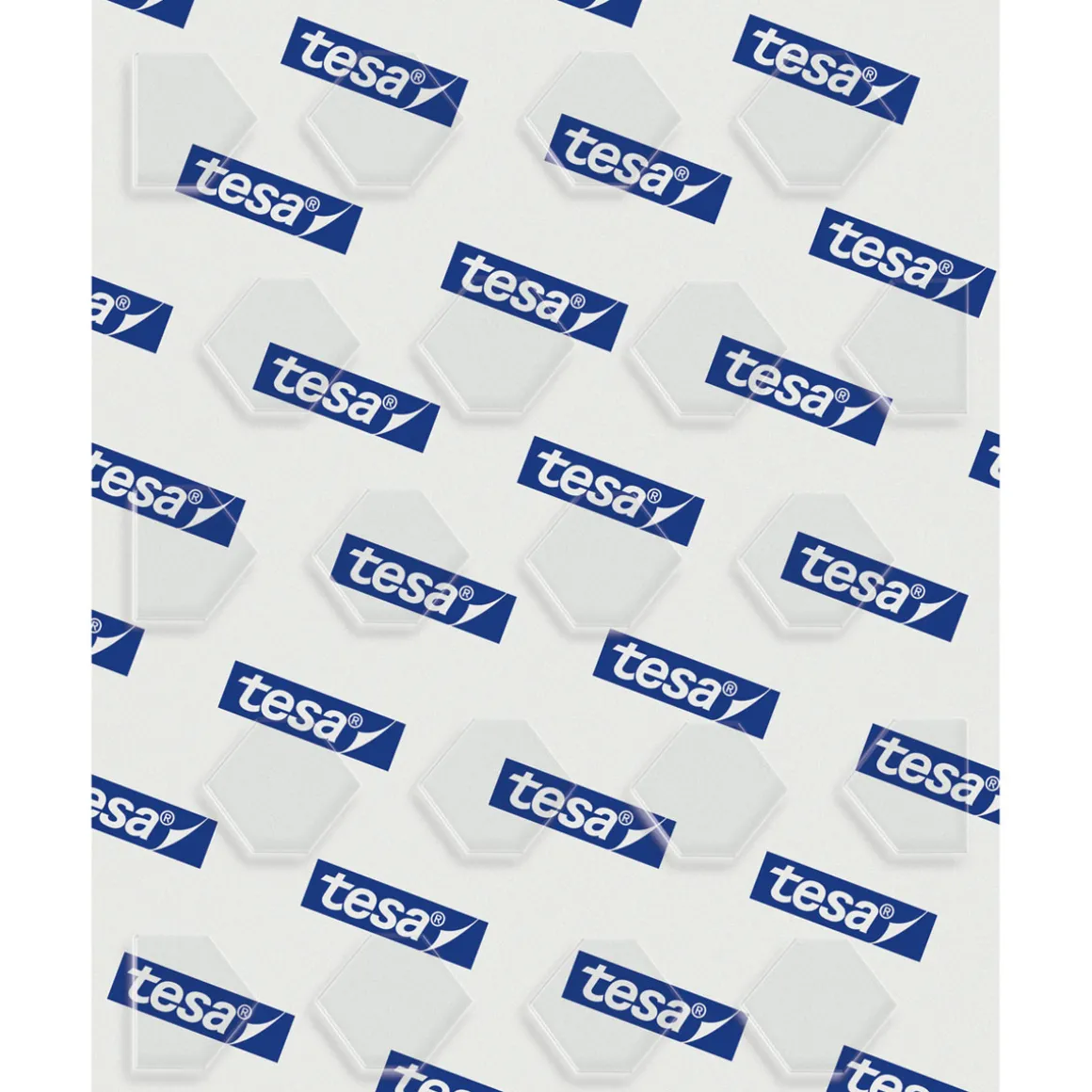Tesa Doppelseitige Klebepads transparent 60 Stück