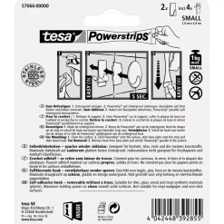 Tesa Haken Powerstrips Small Rechteckig Metall