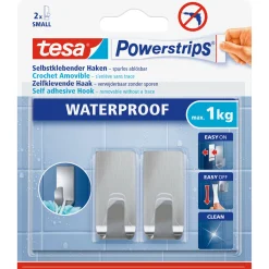 Tesa Haken Powerstrips Waterproof Small Metall