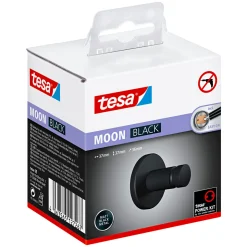Tesa Handtuchhaken Moon mattschwarz