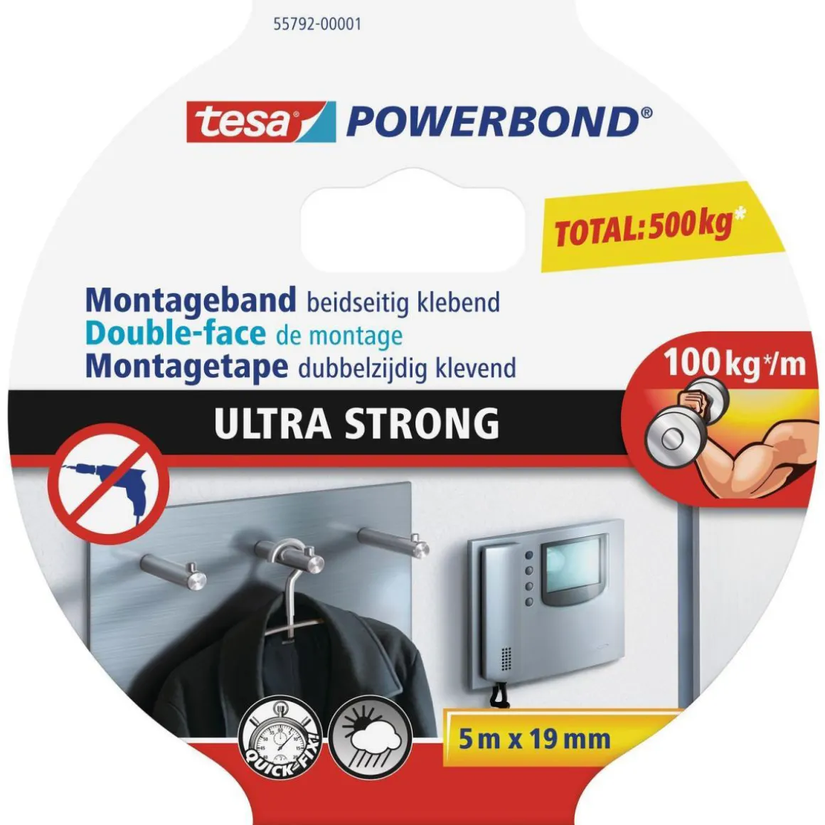 Tesa Powerbond Ultra Strong 5mx19 mm