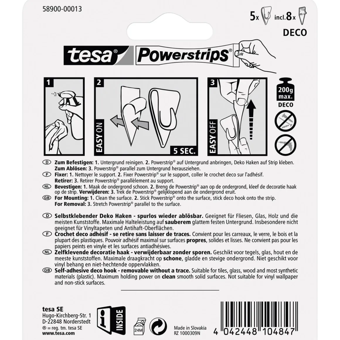 Tesa Powerstrips Deco-Haken