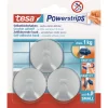 Tesa Powerstrips Haken Small rund chrom 3 Stück