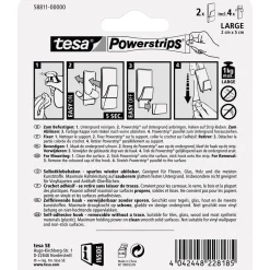 Tesa Powerstrips transparent weiss