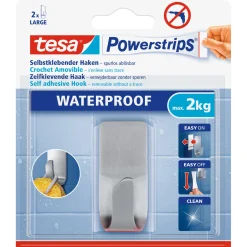 Tesa Powerstrips Waterproof Haken Metall