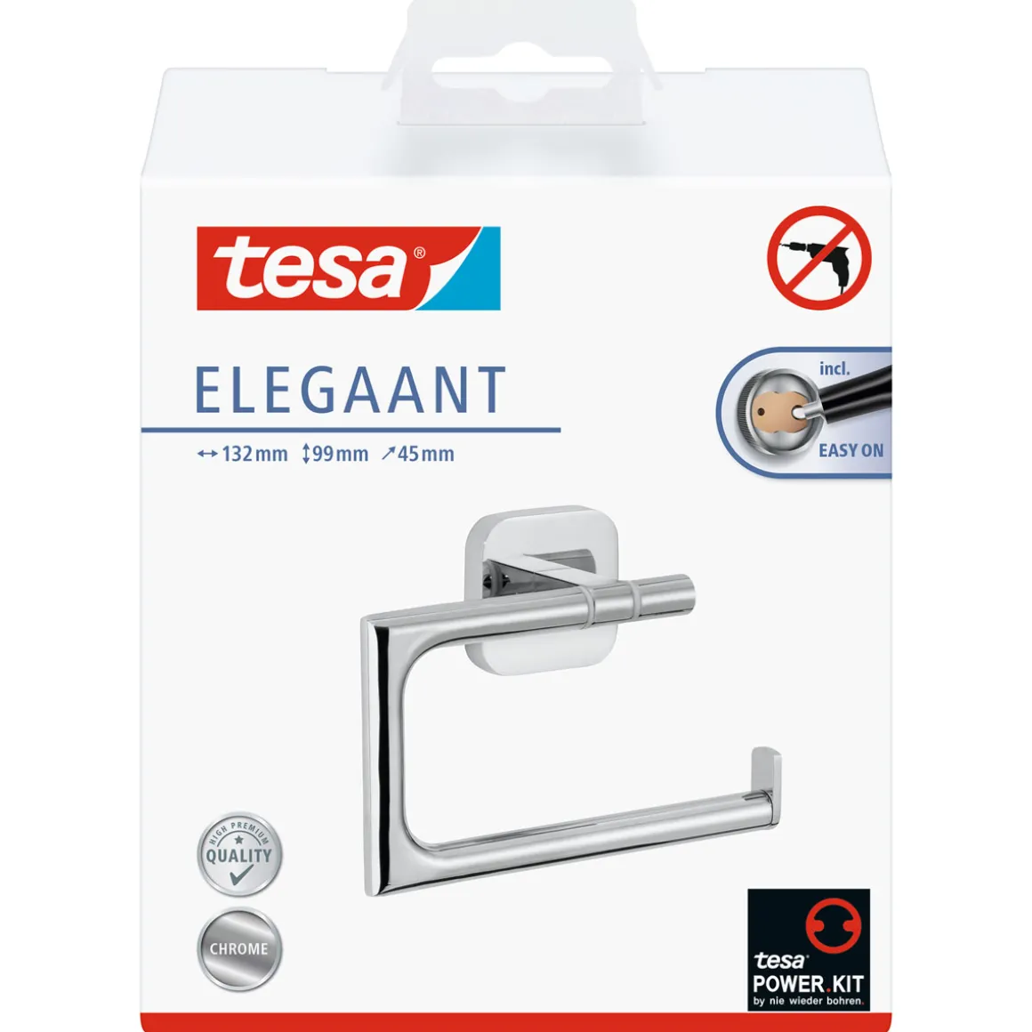 Tesa Toilettenrollenhalter ohne Deckel Elegaant