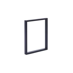 Tischbein Rechteck schwarz matt 71 x 59 x 3 cm