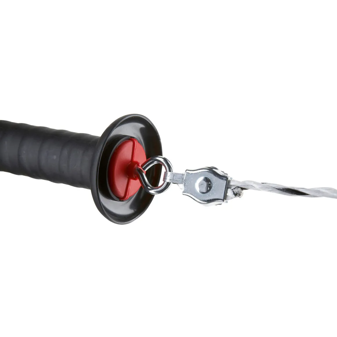 Torgriff mit Seil- und Litzenanschluss schwarz für 10-20 mm