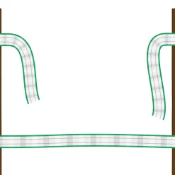 Torgriffverbinder Litzclip 4 cm 4 Stück