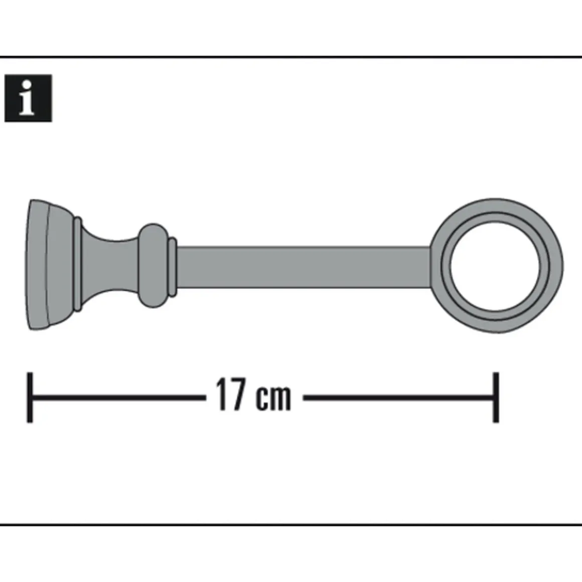 Träger 17 cm KS Bifo 28mm weiß