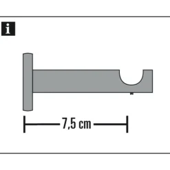 Träger 1lfg offen Memphis 16mm schwarz