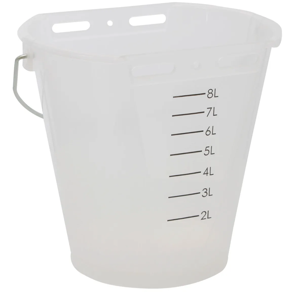 Tränkeeimer 8 L weiß-transparent