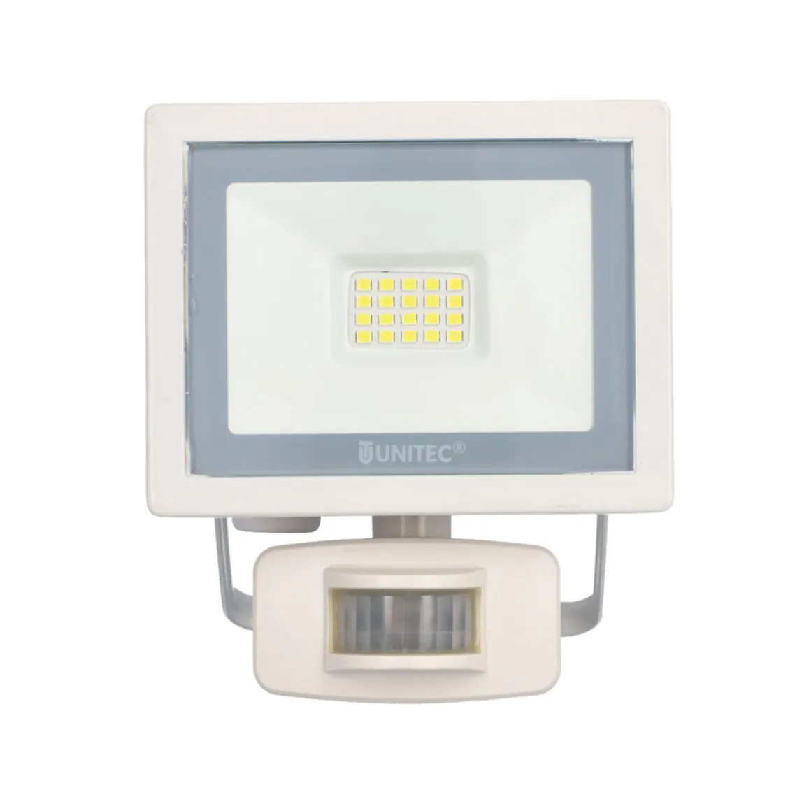 Unitec LED Wandstrahler mi Bewegungsmelder 10W 800lm weiss
