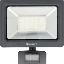 Unitec LED Wandstrahler mit Bewegungsmelder 30W 2400lm anthrazit