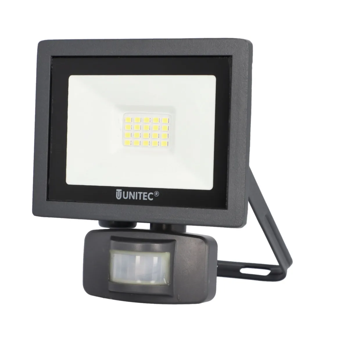 Unitec LED Wandstrahler mit Bewegungsmelder 10W 800lm anthrazit