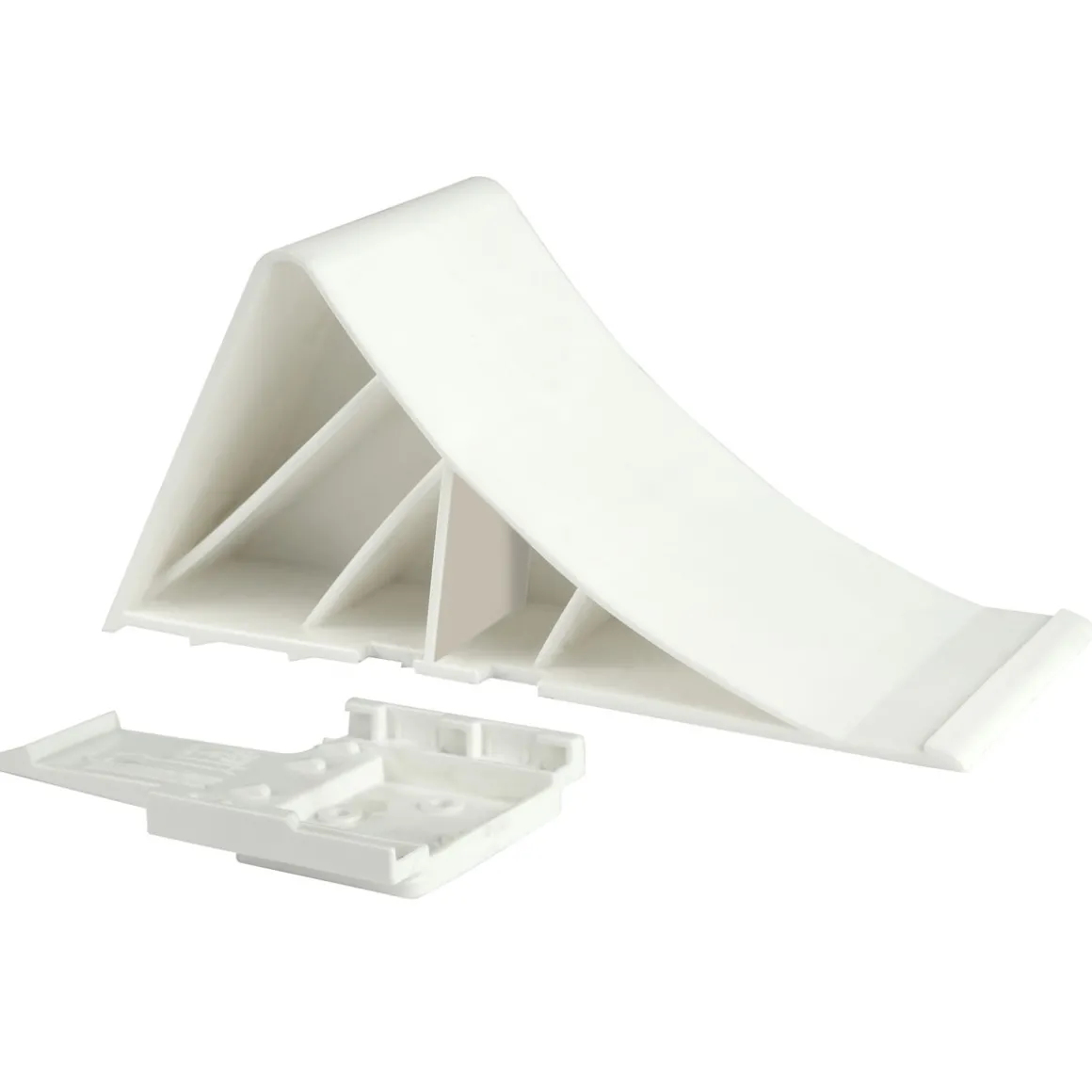 Unterlegkeil m. Halter weiss