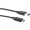 USB 3.1 Adapterkabel C St. - USB 3.0 ASt. 1m sw
