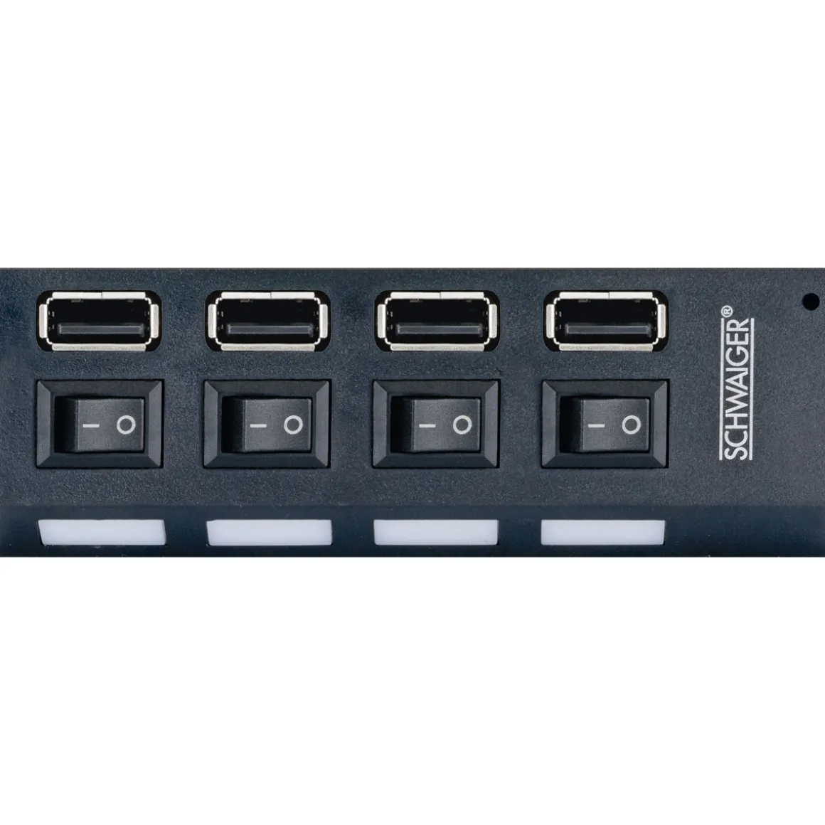 USB 2.0 HUB 4fach schwarz