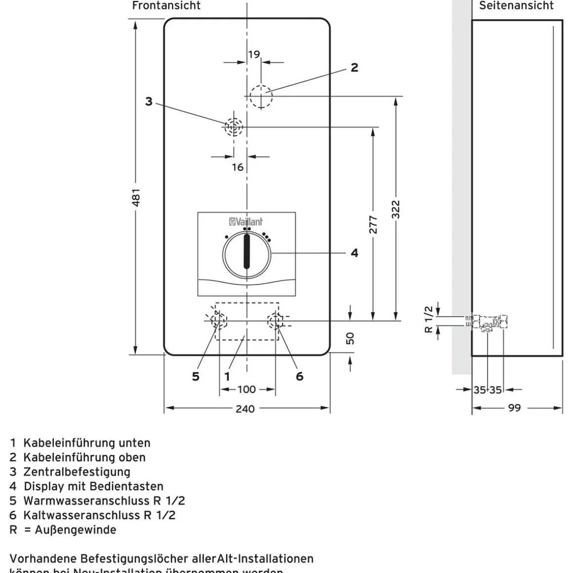 Vaillant VED pro E 21/8 elektr.Durchlauferhitzer