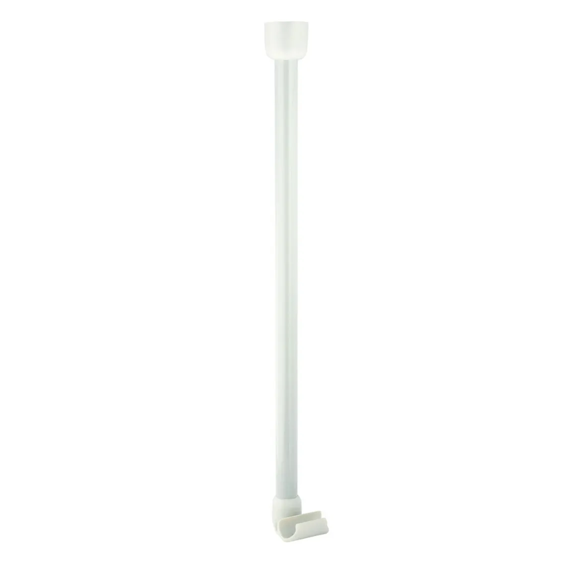 ValblueDeckenstütze für 25 mm Duschgestänge 55 cm weiß Aluminium