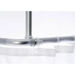 ValblueDeckenstütze für 25 mm Duschgestänge 55 cm eloxal Aluminium