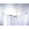 Valblue Universal-Vorhangschiene Bruck, ca. 90x90x90 cm, Farbe: Chromfarben glänzend