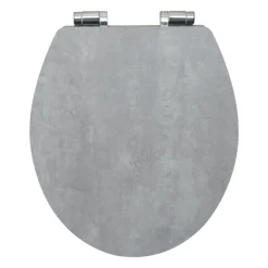 Valblue WC-Sitz Cement Betonoptik MDF-Holzkern Absenkautom. Metallscharn.
