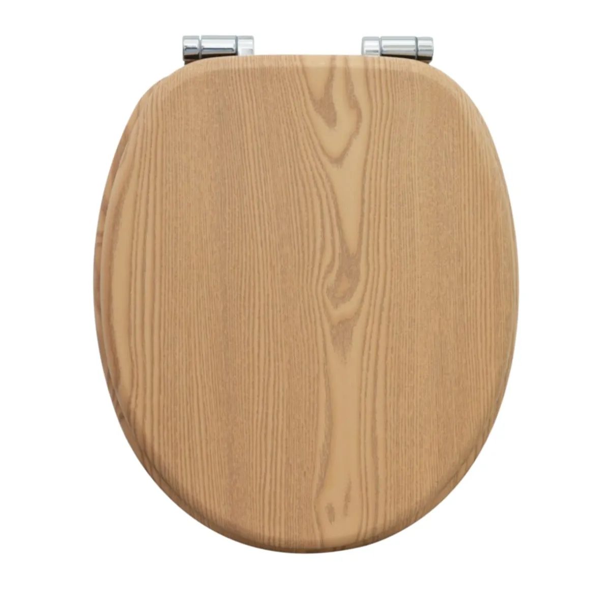 Valblue WC-Sitz Oak NB MDF-Holzkern, Absenkautomatik, Metallscharniere verchromt