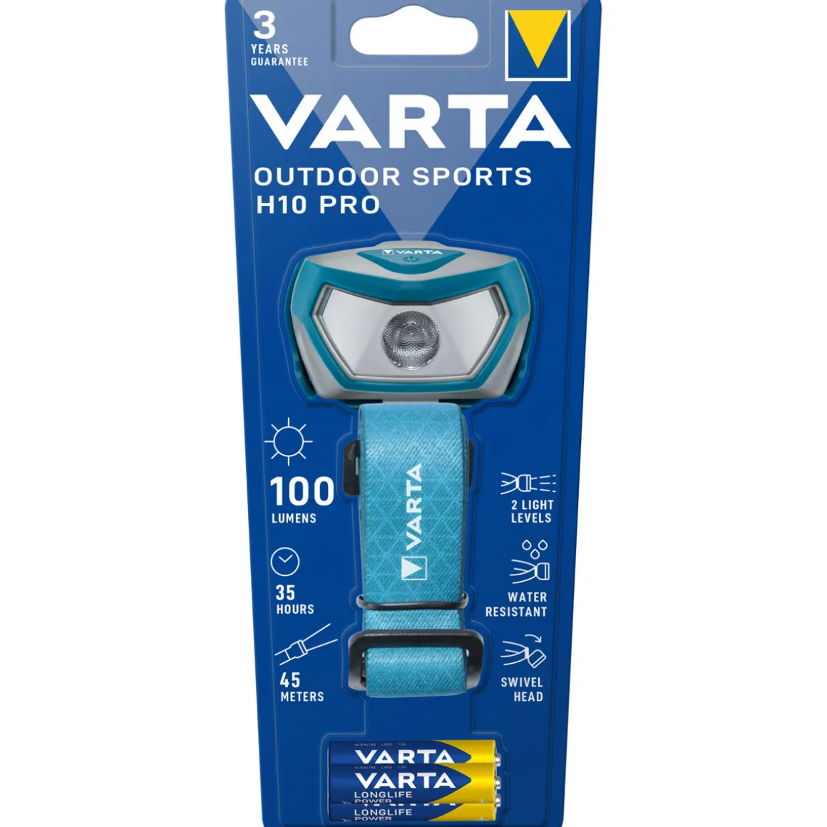 Varta LED-Kopfleuchte Outdoor Sports H10 Pro inkl Batteriebestückung
