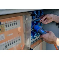 Verl.-Leitung 10m CEE230V/16A IP44H07RN-F3G2,5 orange Stecker u. Kupplung