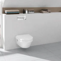 Villeroy & Boch Wand-WC-Set Architecturat abnehmbar Direct Flush, inkl. Wc-Sitz, Absenkautomatik