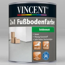 Vincent 2in1 Fußbodenfarbe nussbaum 750 ml