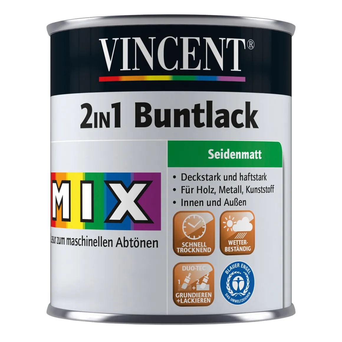 VincentLack 2in1 Buntlack Mix it seidenmatt 2,5 l