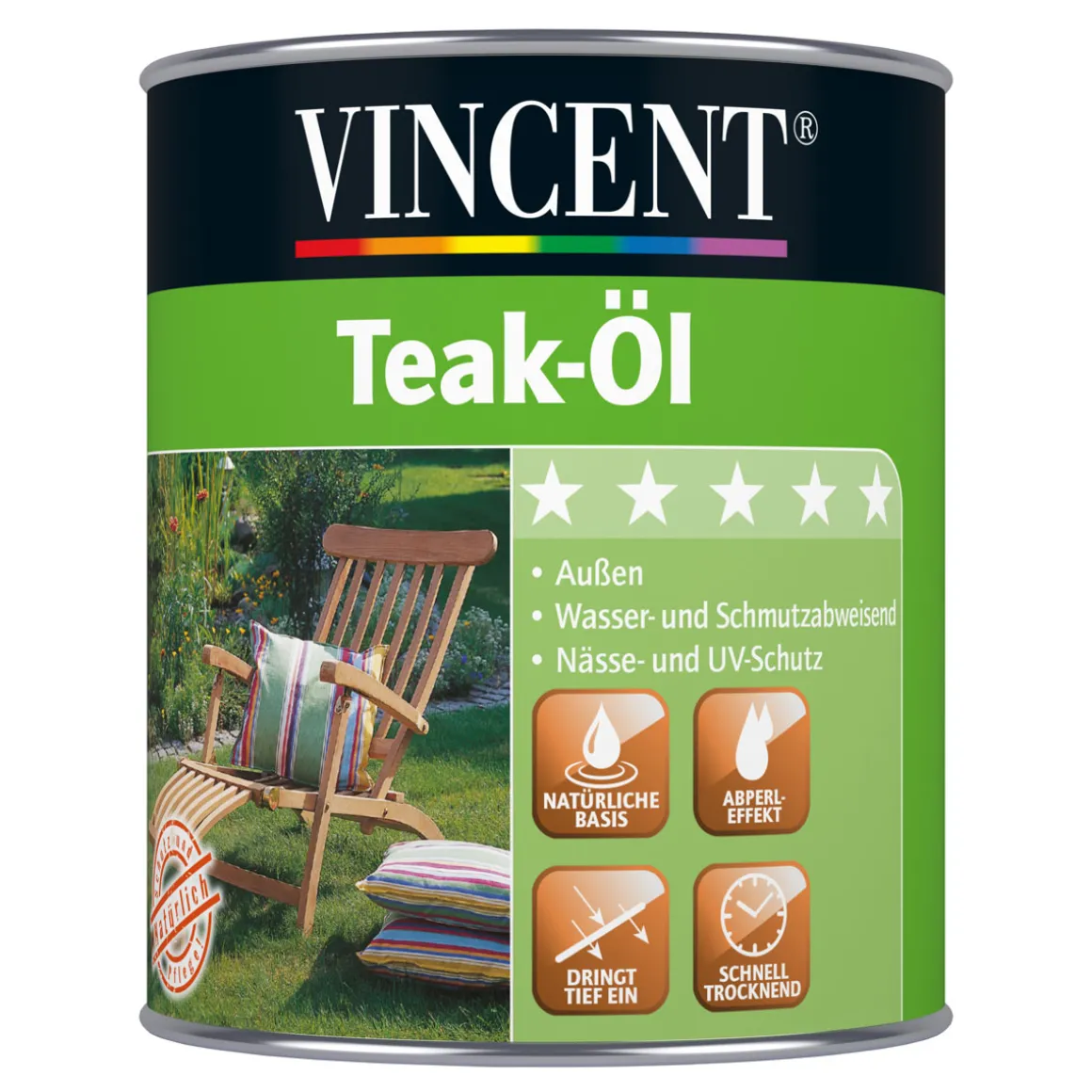 Vincent Teak-Öl Teak 0,75 L