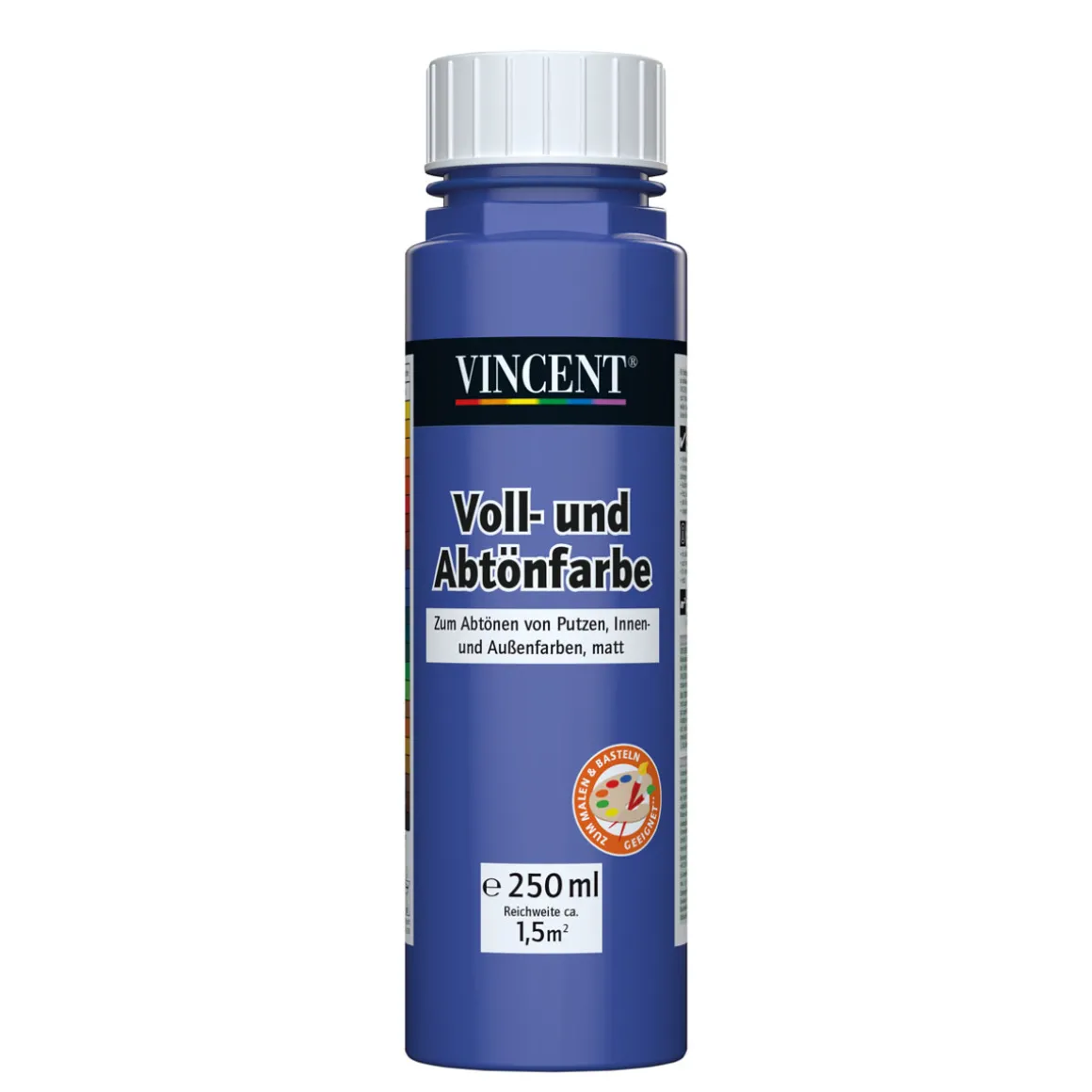 Vincent Voll- und Abtönfarbe königsblau 0,25 L