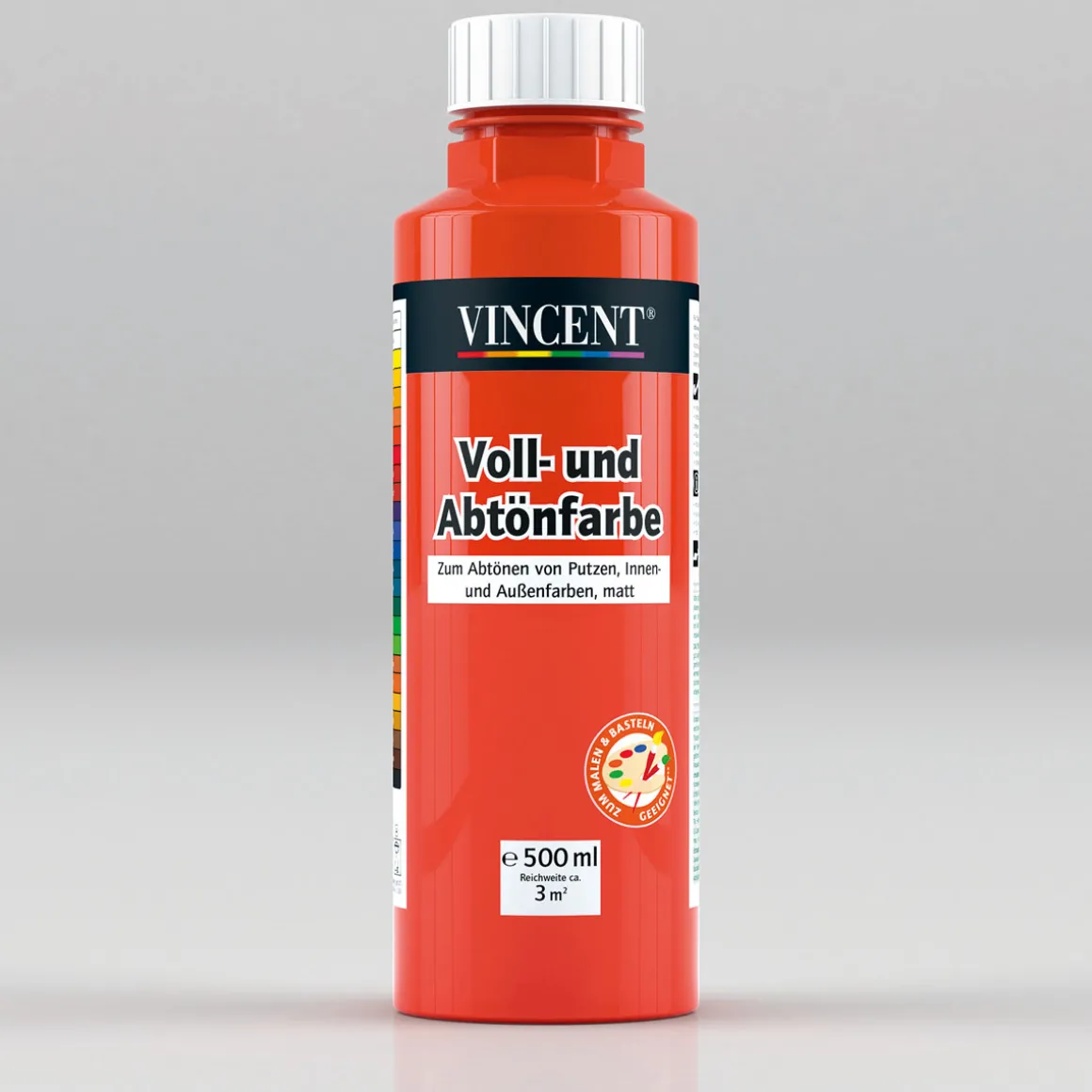 Vincent Voll- und Abtönfarbe orange 0,5 L