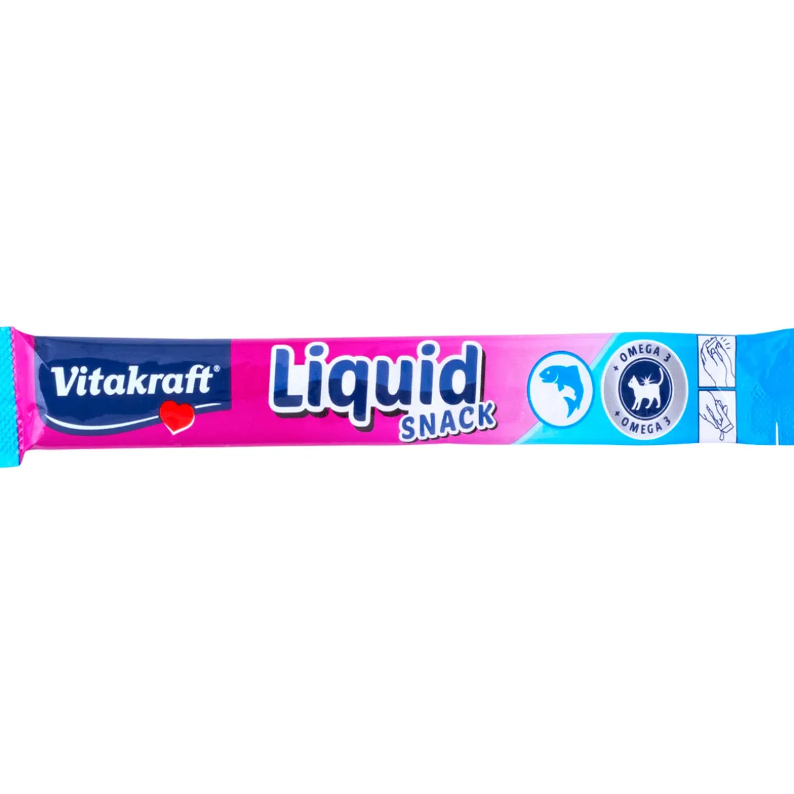 Vitakraft Katzensnack Liquid SNACK Lachs und Omega 3 6 x 15 g