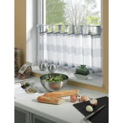 Vitragestange Nevada 120 cm kompl. weiß
