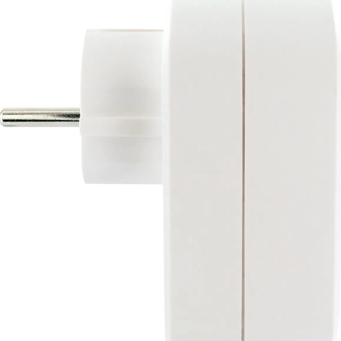 230V Ladeadapter m. Steckd. 2xUSB 3.4Aweiss