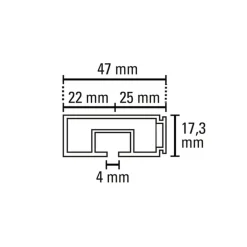 Vorhangschiene GE 1 180cm weiß