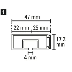 Vorhangschiene GE 1 180cm weiß