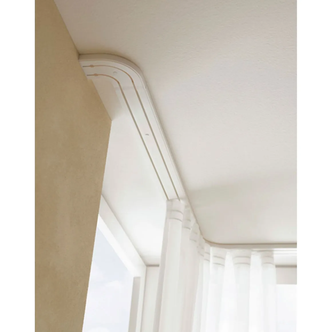 Vorhangschiene GE 2 210cm weiß