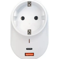 230V Steckdosenadapter USB Typ A+C