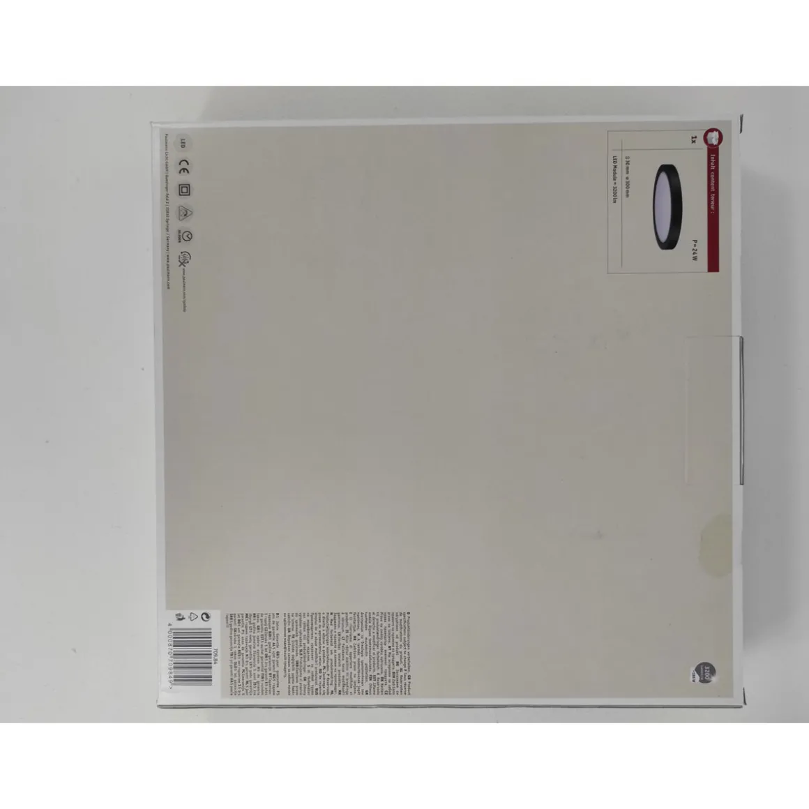 WallCeiling Abia LED-Panel 300 mm22W schwarz matt 230V Kunststoff