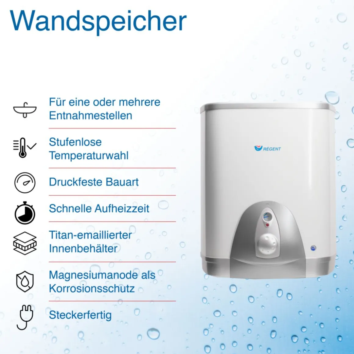 Wandspeicher Regent REG 100 QB EUUebertisch druckfest
