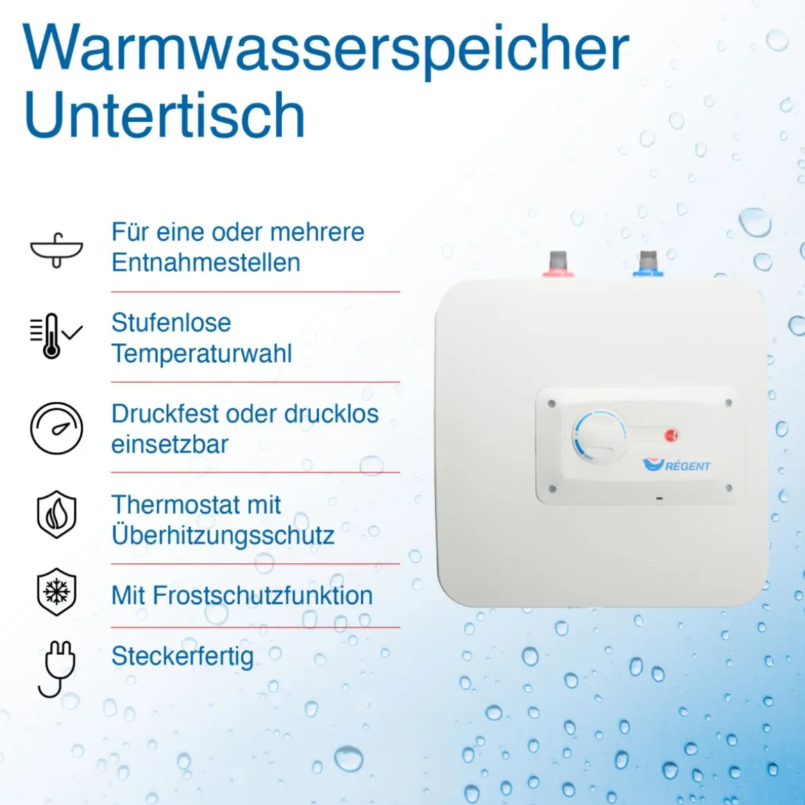 Wandspeicher Regent REG 10U EUUntertisch druckfest