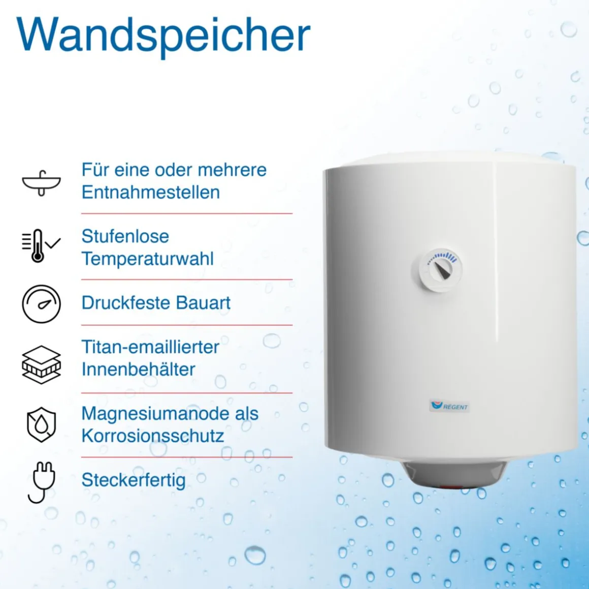 Wandspeicher „Regent REG 100 VR PL“