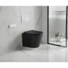 Wand-WC-Set Nakia mattschwarz spuelrand-los inkl. Deckel m. Absenkautomatik